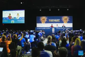 Argentina coach Scaloni discusses team ahead of World Cup final