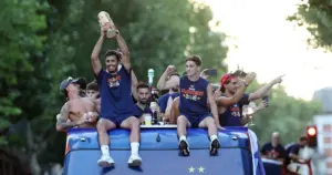 Madrid welcomes World Cup champions Spain with massive parade
