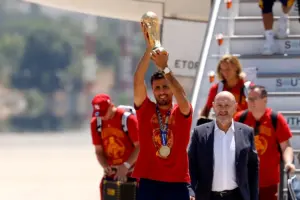 Spain returns home for World Cup parade as Argentina faces disciplinary action