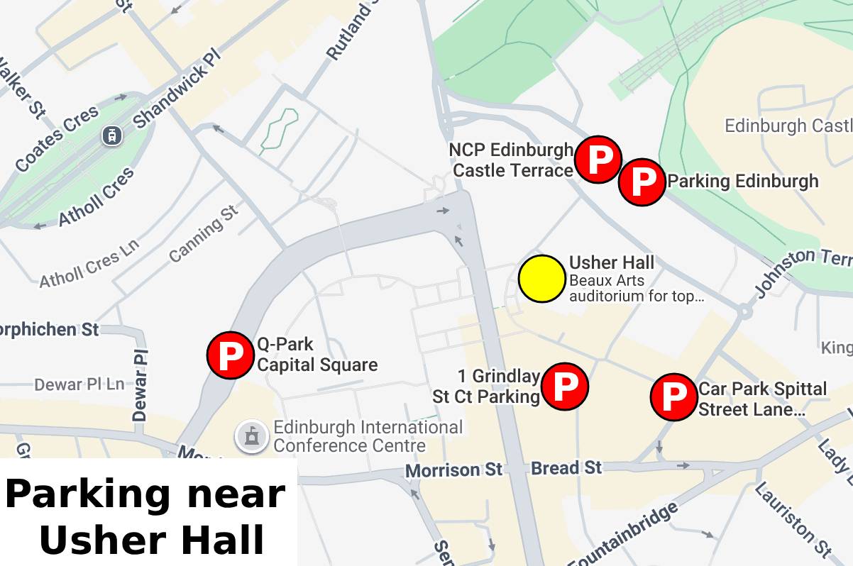 parking near usher hall edinburgh